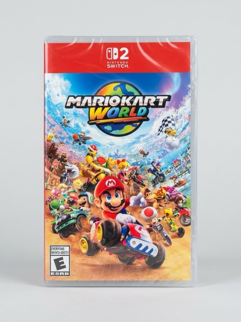 Nintendo Mario Kart World - Red & Multicolor Cover for Switch